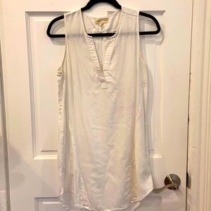 White casual summer dress WITH POCKETS